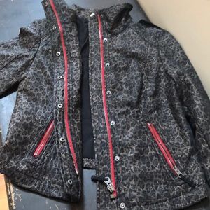 NWOT | Unique Printed Jacket w/ Red